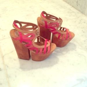 Jeffrey Campbell wooden platforms